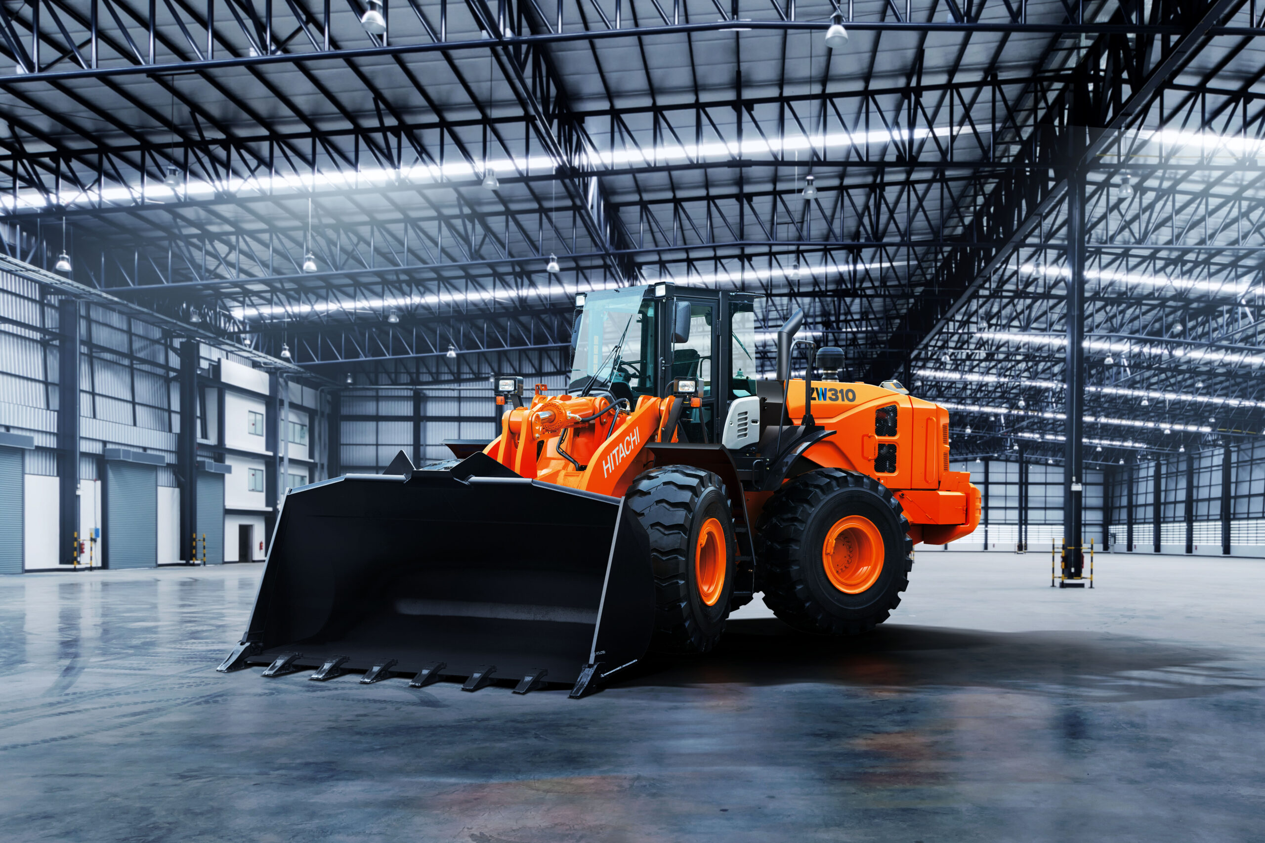 3d rendering empty factory interior or empty warehouse